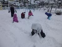 雪がたくさんふったよ