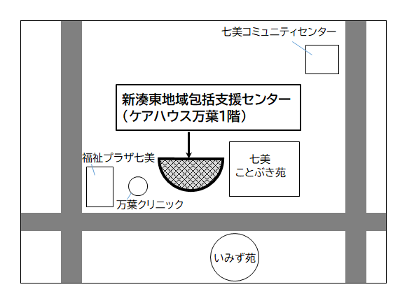 新湊東地域包括支援センター周辺図