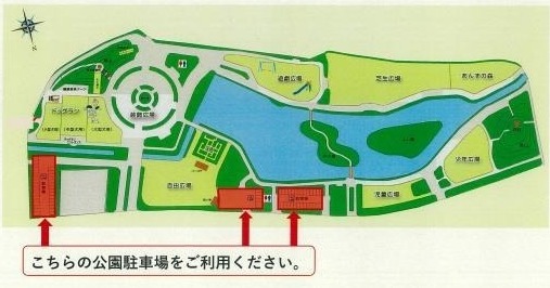 足洗潟公園案内図