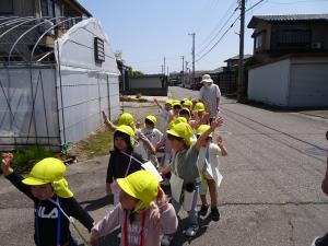 保育園の近くをお散歩したよ