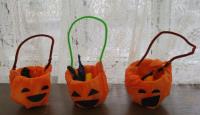 ハロウィン小物入れ作り完成