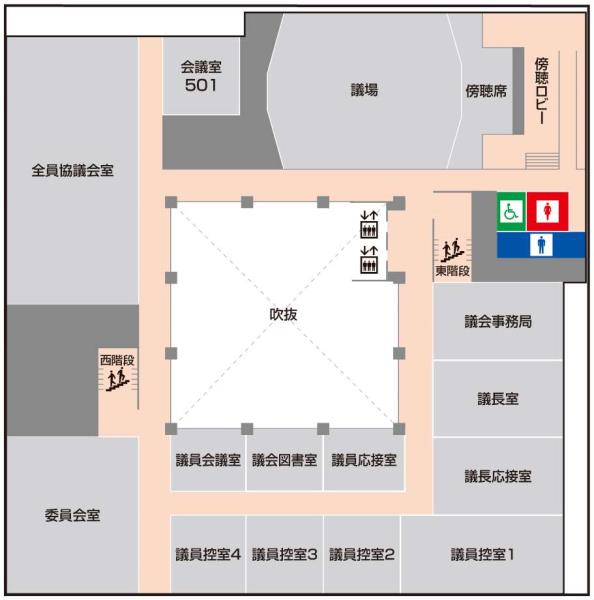 新庁舎配置図５F