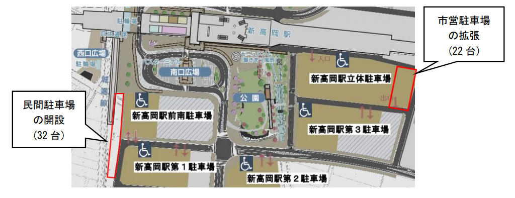 新高岡駅立体駐車場の拡張