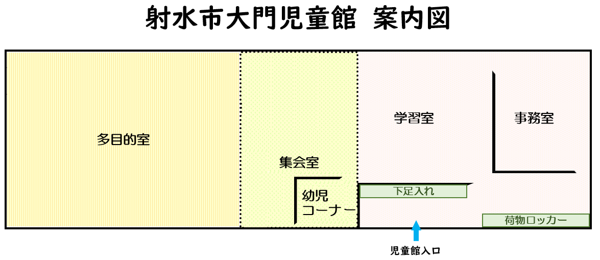 大門児童館平面図