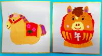 こだわり工作「干支ちぎり絵アート」