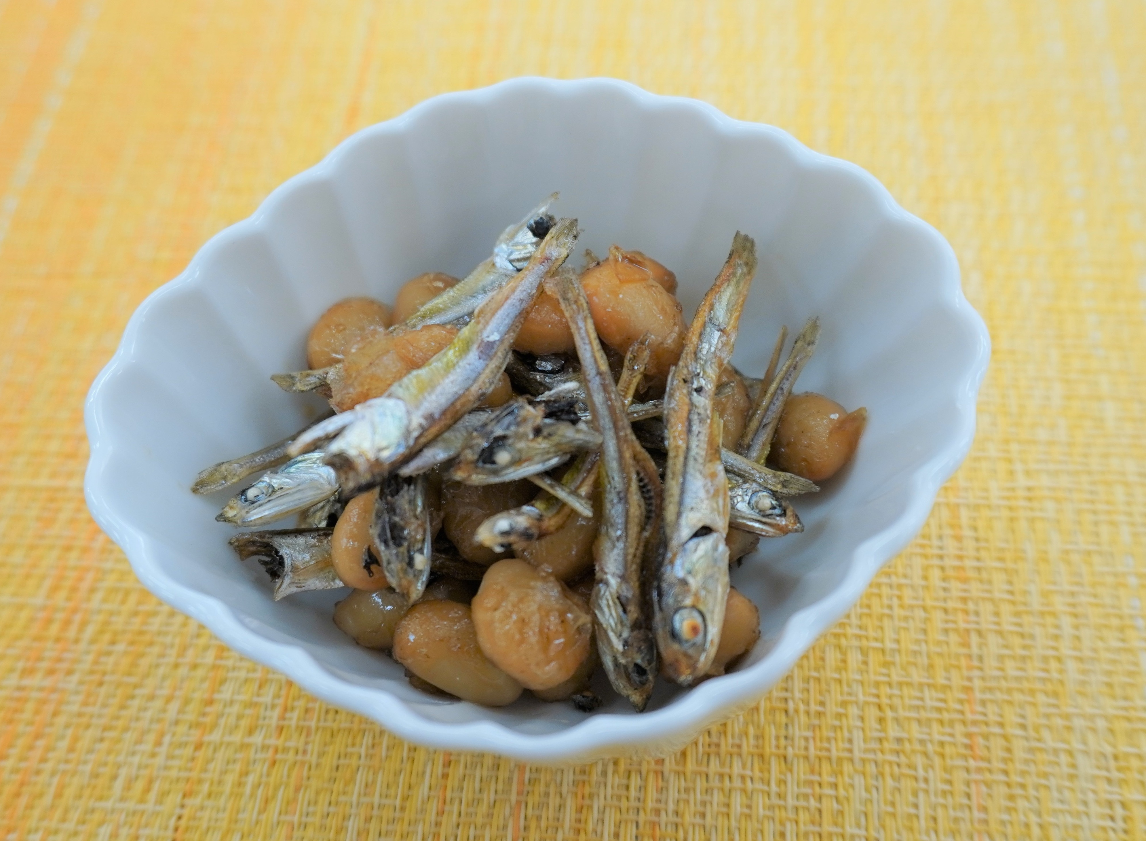 大豆と煮干しのポリポリ揚げ