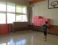 ブーメランを投げて遊んだよ