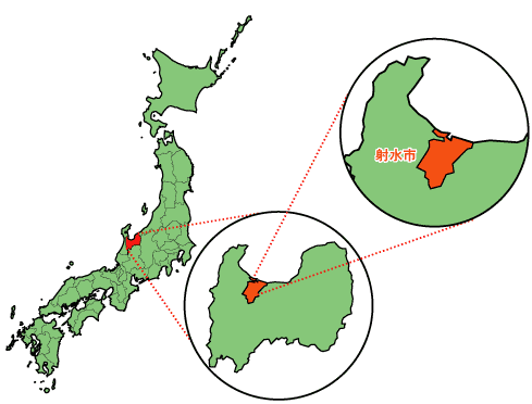 射水市の位置